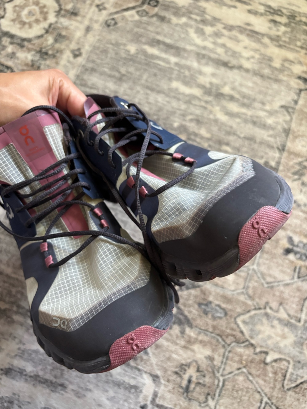 On Cloud X Shift Swiss running shoes size 9.5 Navy Ink Cherry Translucent Monom - Picture 5 of 9